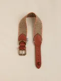 Buddys Dogwear Ошейник для собак Capri ручной работы с геометрическим узором, длина 32 см, бежево-коричневый — фото 6