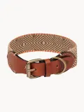 Buddys Dogwear Ошейник для собак Capri ручной работы с геометрическим узором, длина 32 см, бежево-коричневый — фото 7