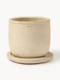 DBKD Кашпо уличное из терракоты Terra, высота 18 см, Ø 18 × В 18 см, Светлый бежевый — фото 1