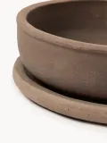 DBKD Кашпо уличное из терракоты Terra, высота 11 см, Ø 30 × В 11 см, Nugatowy — фото 3