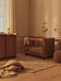 Ferm Living Kids Светильник настольный детский Skye с льняным абажуром и вышивкой в облака, диаметр 12 см, высота 27 см, светло-бежевый — фото 4