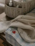 Garbo&Friends Матрас пеленальный Sky Blue с хлопковым чехлом, 50 x 65 x 9 см, молочно-белый со светло-голубым — фото 4