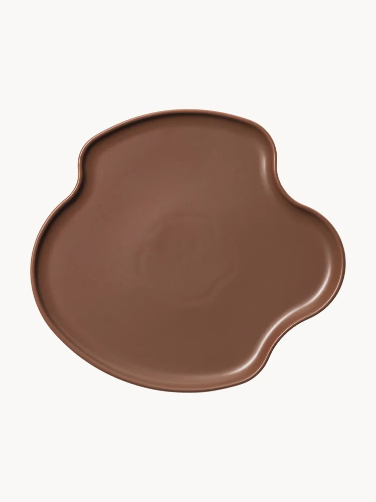 Блюдо для подачи Aalto Iittala, карамельное, 25 см, Ш 25 × Г 23 см, Nugatowy