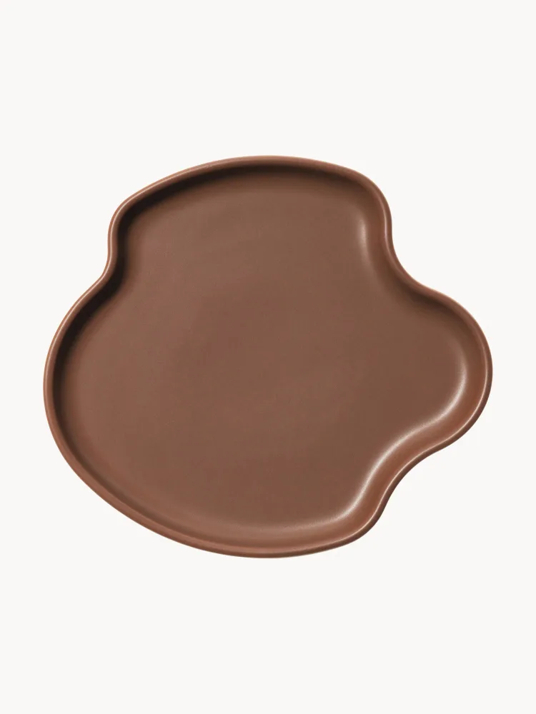 Блюдо для подачи Aalto Iittala, карамельное, 25 см, Ш 15 × Г 14 см, Nugatowy