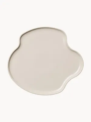 Блюдо для подачи Aalto Iittala, светло-бежевое, 25 см, Ш 25 × Г 23 см, Светлый бежевый