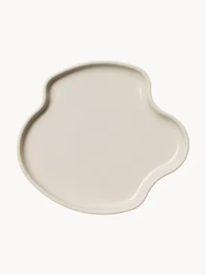 Блюдо для подачи Aalto Iittala, светло-бежевое, 25 см, Ш 15 × Г 14 см, Светлый бежевый