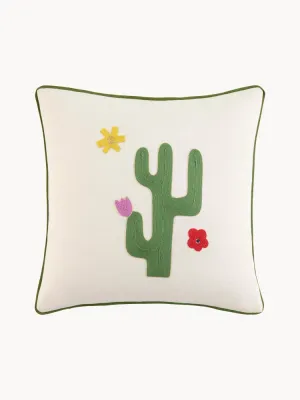 Jonathan Adler Подушка декоративная Playa 46х46 см, Ш 46 × Д 46 см, Приглушённый белый