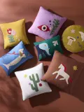 Jonathan Adler Подушка декоративная Playa 46х46 см, Ш 46 × Д 46 см, Приглушённый белый — фото 5