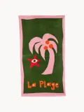 Jonathan Adler Полотенце пляжное Playa, Ш 102 × Д 178 см, Тёмный зелёный — фото 1