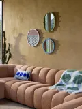 &klevering Зеркало настенное круглое Chunk ручной работы, 40 см — фото 4