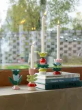 Подсвечник &klevering Blume расписной, Ø 11 × В 14 см, Тёмный зелёный — фото 4