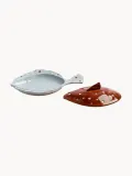 &klevering Форма для запекания Tureen с крышкой, в виде рыбы, 2 предмета — фото 2