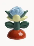 Подсвечник &klevering Blume расписной, Ø 8 × В 10 см, Светлый синий — фото 1