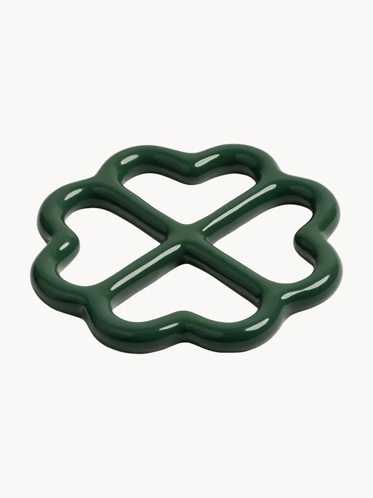 &klevering Подставка под горячее Clover, 19 см, тёмно-зелёная