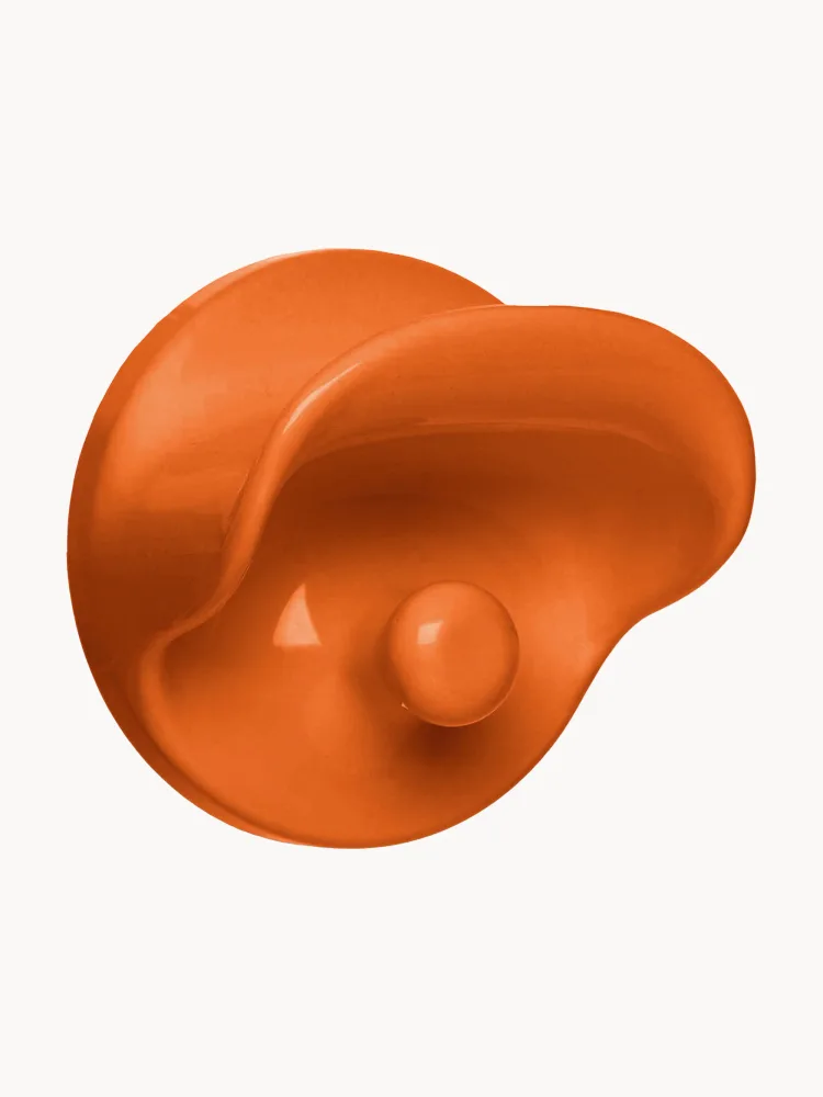Kartell Комплект настенных крючков Seventies, 2 шт, Ø 11 × В 5 см, Оранжевый