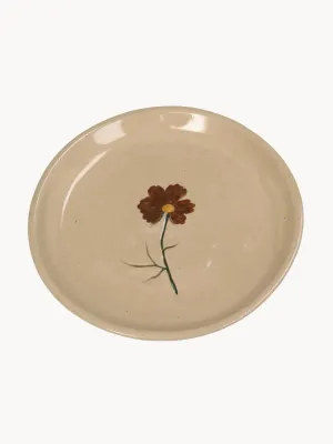 Тарелка десертная Flower, Бежевый