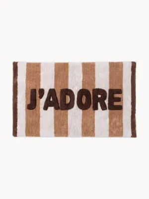 Коврик для ванной J'Adore молочно-белый с коричневым