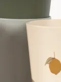 Konges Sløjd Стаканы детские Lemon из пластика, комплект 5 шт., высота 9 см, зелёный, синий и бежевый — фото 4