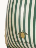 Konges Sløjd Нарукавники для плавания Green Stripe надувные детские с двойными камерами, размеры 11-19 и 19-30 кг, молочно-белые с зелёным — фото 2