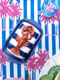 Les Ottomans Маслёнка Lobster ручной росписи, морской мотив — фото 2