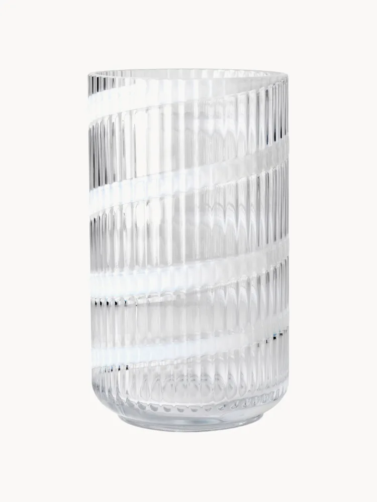 Lyngby Porcelaen Ваза Lyngby из выдувного стекла высотой 25 см, Ø 15 × В 25 см, Белый
