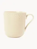 Lyngby Porcelaen Кружка Rhombe Earth, Ш 13 × В 9 см, 390 мл, Светлый бежевый — фото 1