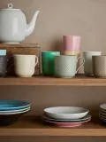 Lyngby Porcelaen Кружка Rhombe Earth, Ш 13 × В 9 см, 390 мл, Светлый бежевый — фото 4