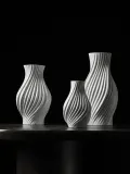 Lyngby Porcelaen Ваза Twist из фарфора высотой 31 см — фото 5