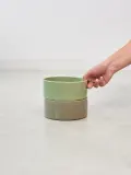 MiaCara Миска для животных Scodella из фарфора для кошек и собак, диаметр 16 см, оливково-зелёная — фото 7