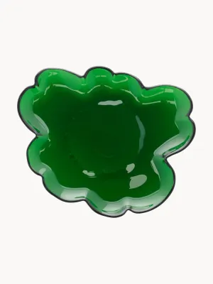 Marimekko Тарелка для завтрака Unikko, Д 20 × Ш 20 см, Тёмный зелёный