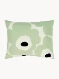 Marimekko Наволочка Unikko из сирсакера 80х80 см, Ш 80 × Д 80 см, Шалфейный зелёный — фото 1