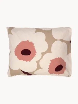 Marimekko Наволочка Unikko из сирсакера 80х80 см, Ш 80 × Д 80 см, Приглушённый белый