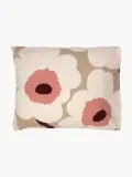 Marimekko Наволочка Unikko из сирсакера 80х80 см, Ш 80 × Д 80 см, Приглушённый белый — фото 1