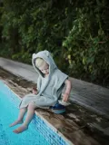 Mushie Набор игрушек для ванной Kids Bath Boats из полипропилена, 5 лодочек, 12х6х6 см, оттенки синего и бежевый — фото 2