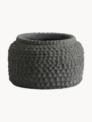 Nordal Кашпо для цветов Aoba, 13 см, Ø 19 × В 13 см, Антрацитовый