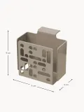 Pedestal Корзина для пультов Remote, 9 x 9 см, Ш 9 × Г 4 см, Светлый бежевый — фото 2