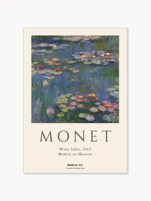 Poster and Frame Постер Claude Monet x PSTR Studio - Waterlillies