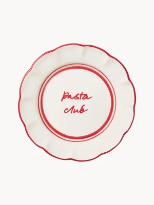 Pick a Poppy Тарелка для завтрака Bistro ручной росписи, Ø 22 × В 4 см, Белый