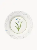 Pick a Poppy Тарелка для завтрака Cottage Flower ручной росписи, Белый — фото 1