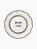 Pick a Poppy Тарелка для завтрака Bistro ручной росписи, Белый — фото 1