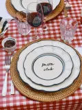 Pick a Poppy Тарелка для завтрака Bistro ручной росписи, Белый — фото 2