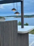 PR Home Уличный светильник Lisen подвесной с плетеным абажуром, Ø 27 × В 9 см, Тауп — фото 8