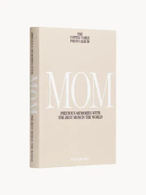 Фотоальбом Printworks Mom на 80 страниц для 160 фотографий, тканевая обложка с тиснением, 20х28х4 см