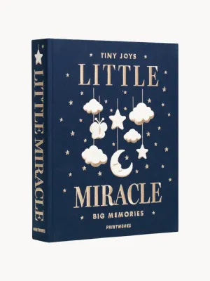 Фотоальбом Printworks Little Miracle детский на 30 страниц с вышивкой на обложке, 27х33х5 см