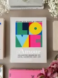 Фотоальбом Printworks Amour на 30 страниц с вышитой обложкой из ткани, 27х33х5 см, светло-серый — фото 4