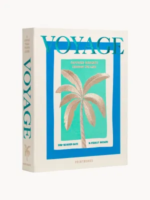 Printworks Фотоальбом Voyage на 30 страниц с вышитой обложкой, 27 x 33 x 5 см, молочно-белый с синим