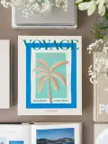 Printworks Фотоальбом Voyage на 30 страниц с вышитой обложкой, 27 x 33 x 5 см, молочно-белый с синим — фото 5