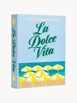 Printworks Фотоальбом Dolce Vita с вышитой обложкой на 30 страниц, 27 x 33 x 5 см, голубой с зелёным и жёлтым