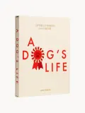 Printworks Блокнот-дневник A Dog’s Life для записей о собаке в тканевой обложке, 19 x 24 x 2 см, бежевый с красным — фото 1
