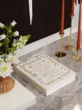 Printworks Фотоальбом свадебный Happily Ever After с вышивкой на полотняной обложке, 27 x 33 x 5 см, молочно-белый — фото 4